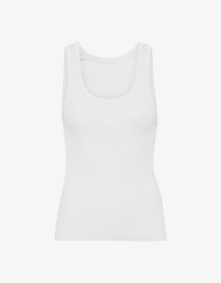 Débardeur côtelé en coton bio | blanc "optical white", Colorful Standard, photo 4