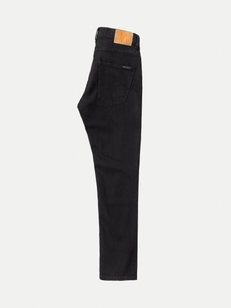 Jean slim noir en coton bio - grim tim black skies, Nudie Jeans, photo 6
