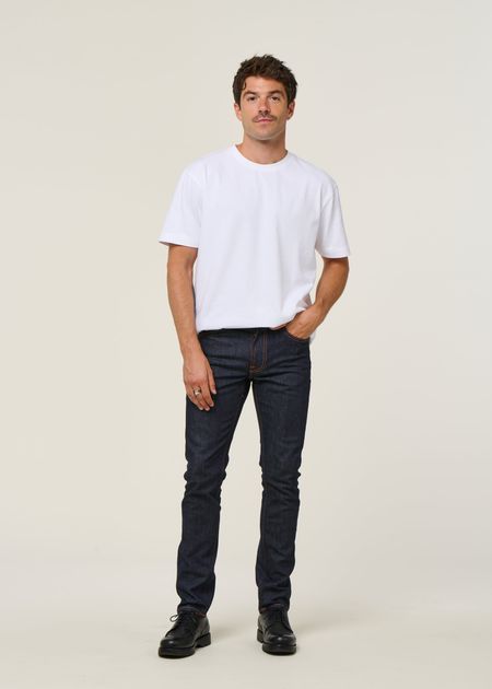 Jean slim en coton bio | brut "lean dean dry 16 dips", Nudie Jeans, photo 4