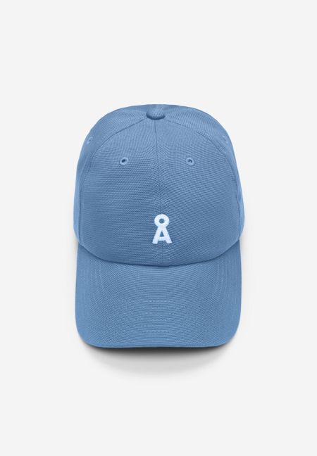 Casquette en coton biologique | bleu "yenaas bold - vintage blue" - Armedangels