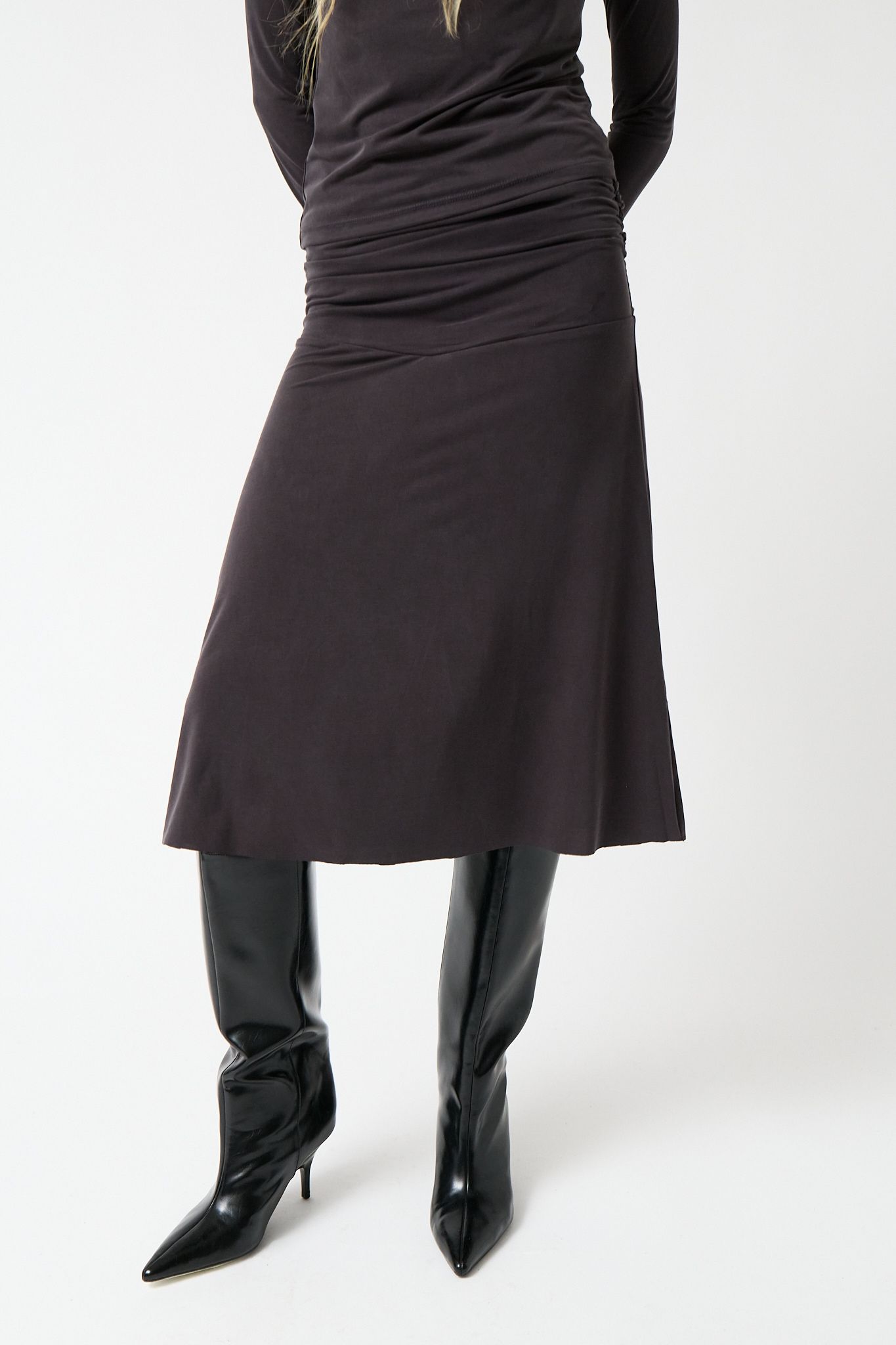 Rock aus Lyocell und Sorona | Anthrazit "Galena skirt", AMT Studio, Foto 1