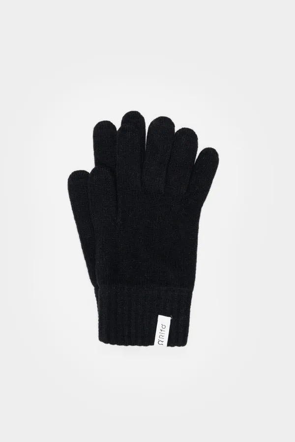 Gants homme en cachemire recyclé | noir "guanti pier paolo black ardesia", Rifò