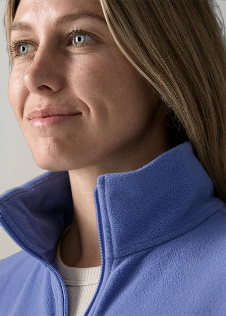 Polaire fine en matières recyclées | bleu "W's micro d 1/2 zip fleece p/o - dvbl" - Patagonia