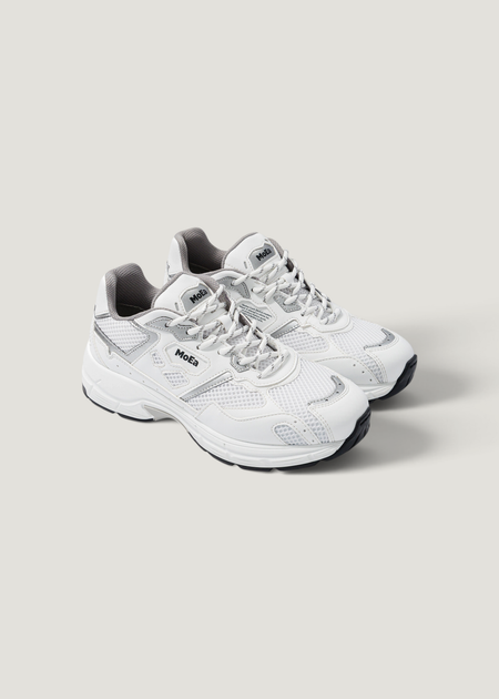 Vegane Sneaker | Weiß und Grau "gen8 - corn white & silver", Moea, Foto 3