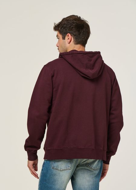 Sweat à capuche zippé en coton bio | bordeaux "oxblood red", Colorful Standard, photo 3