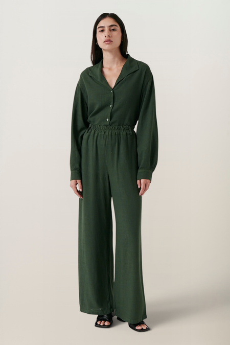 Pantalon en ecovero et lin | vet "Caribbean Pants" - AMT Studio