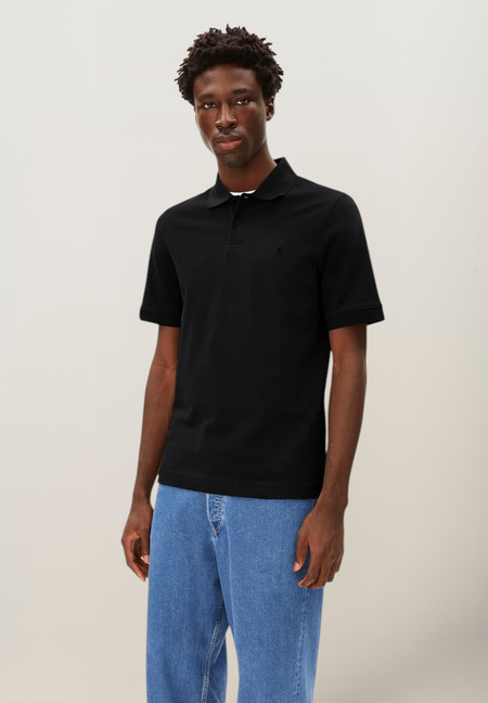Poloshirt aus Bio-Baumwolle | Schwarz "Maario", Armedangels