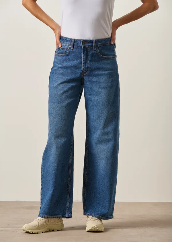  Jean ballon en coton bio | bleu "Lucy loose deep blue", Kuyichi