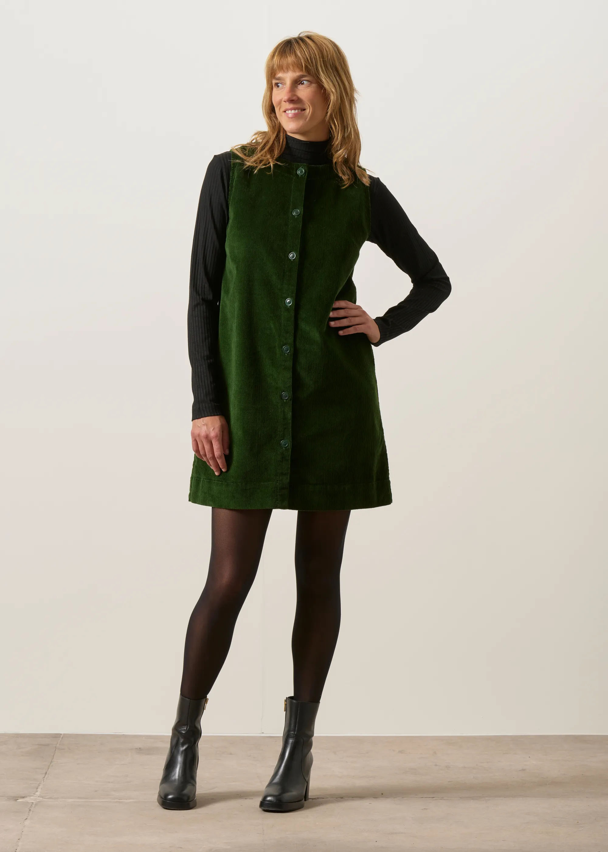 Robe velours sans manche "olivia" - vert, WeDressFair, photo 1
