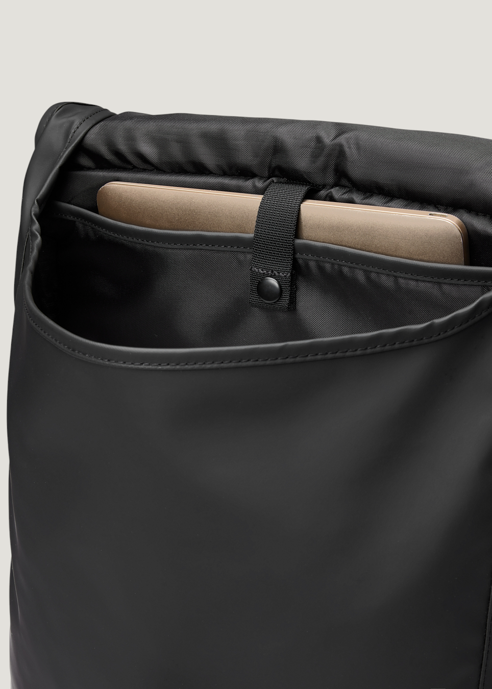 Sac à dos 20l en matière recyclée | noir "Stream lid backpack - black", Sandqvist, photo 4