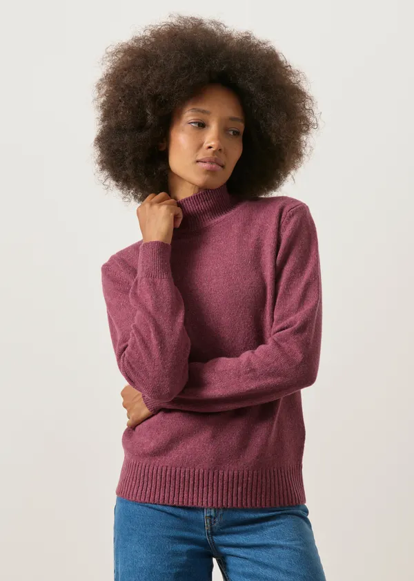 Pull en cachemire recyclé | bordeaux "Ada woman recycled cashmere sweater - red marsala", Rifò