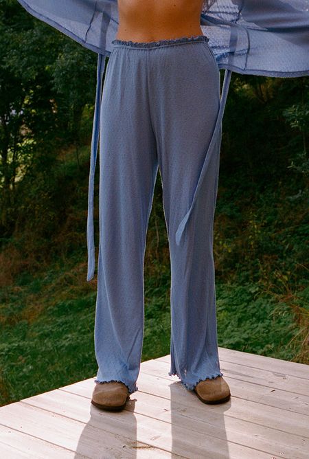 Bas de pyjama en modal et coton bio | bleu "pantalon kristin bleu - bleu"