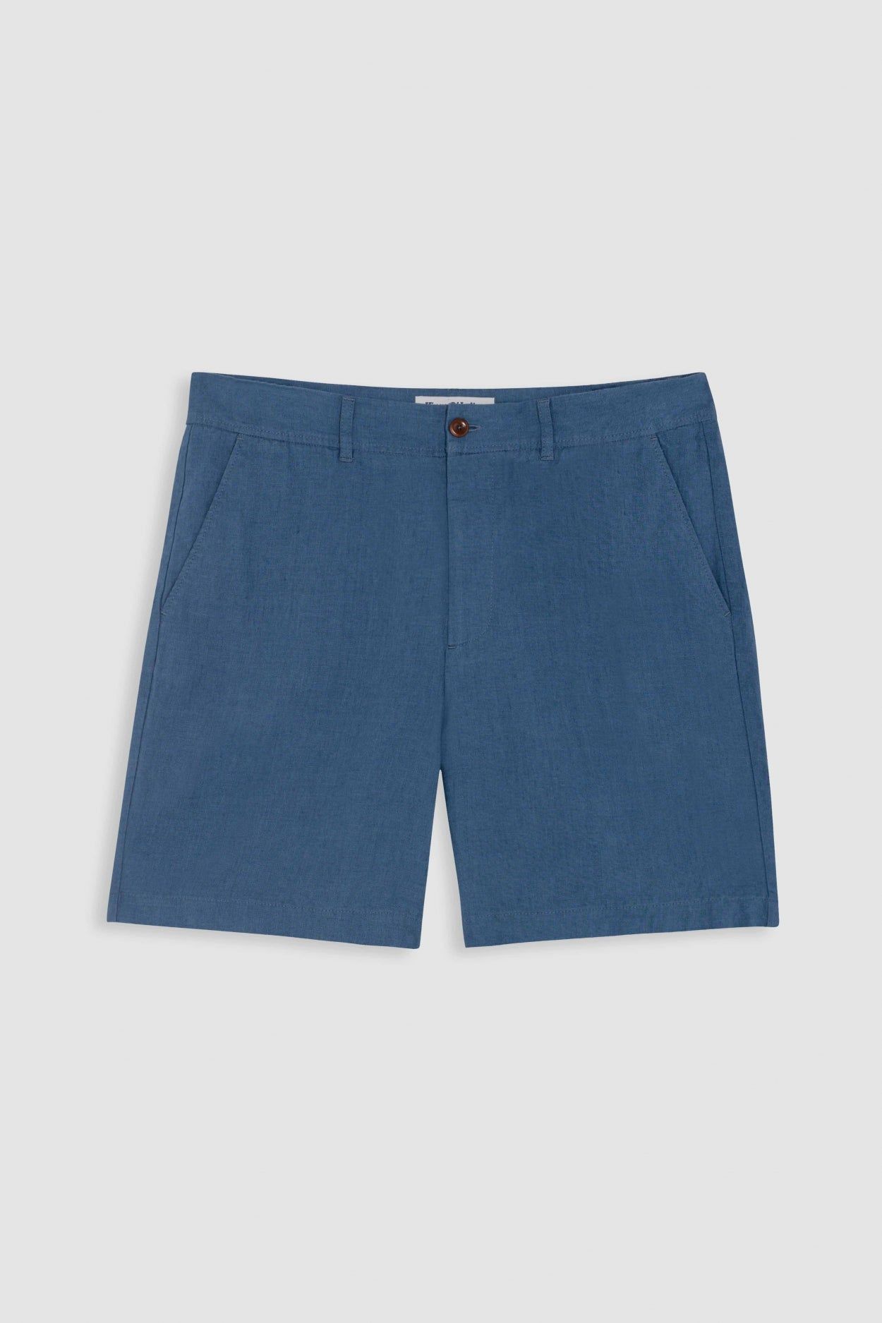 Short en lin | bleu "reagan dark blue", Kings of Indigo, photo 6
