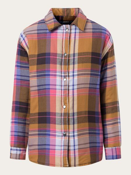 Steppjacke aus Bio-Baumwolle und recyceltem Material | Kariert "overshirt multi check", Knowledge Cotton Apparel, Foto 9
