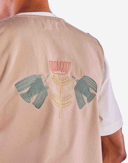 Veste sans manches en coton bio | beige "jacket orni beige - beige" - Olow