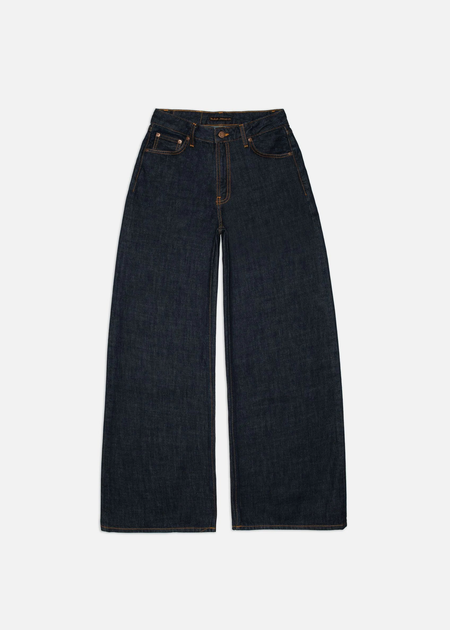 Jean wide leg en coton bio | bleu brut "sonic sue one wash", Nudie Jeans, photo 5