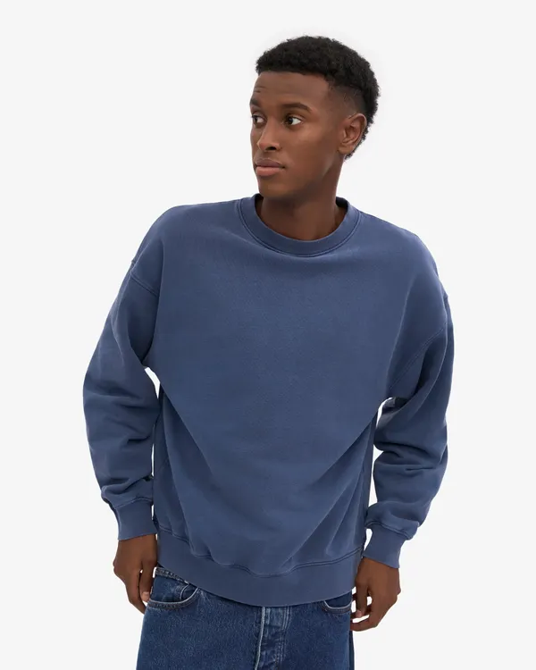 Sweat oversize en coton bio | bleu neptune "neptune blue", Colorful Standard